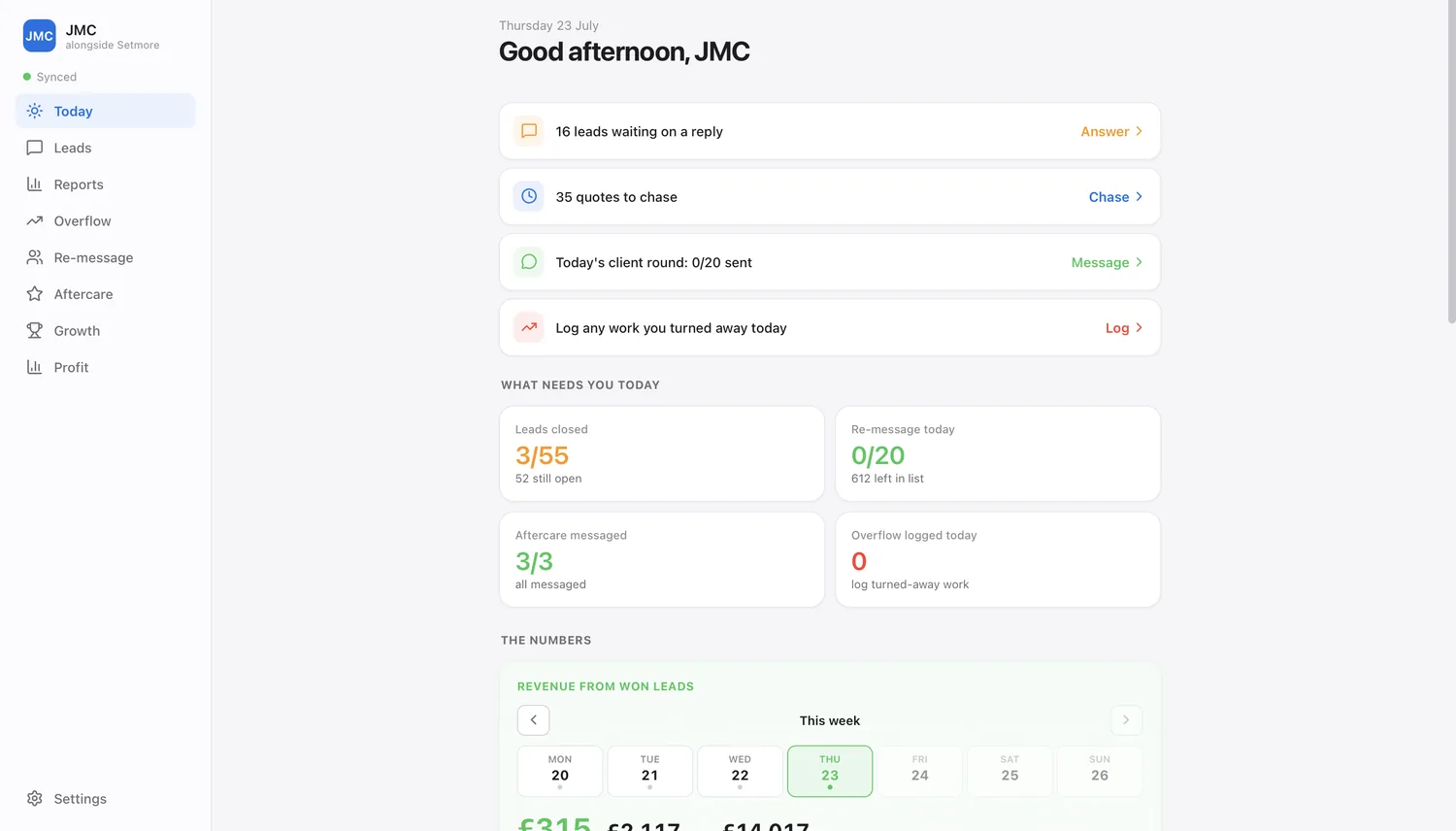 The daily operations dashboard we built